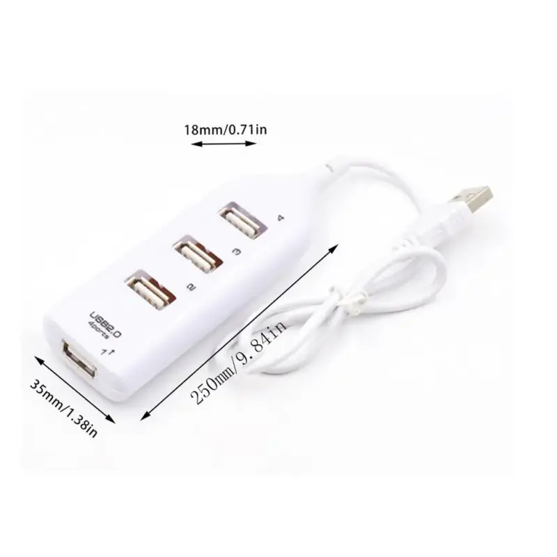 Portable 4 Port Multi USB Hub Splitter High Speed USB 2.0 Multiple Expander Adapter For PC Laptop Notebook Computer Accessories - Image 8