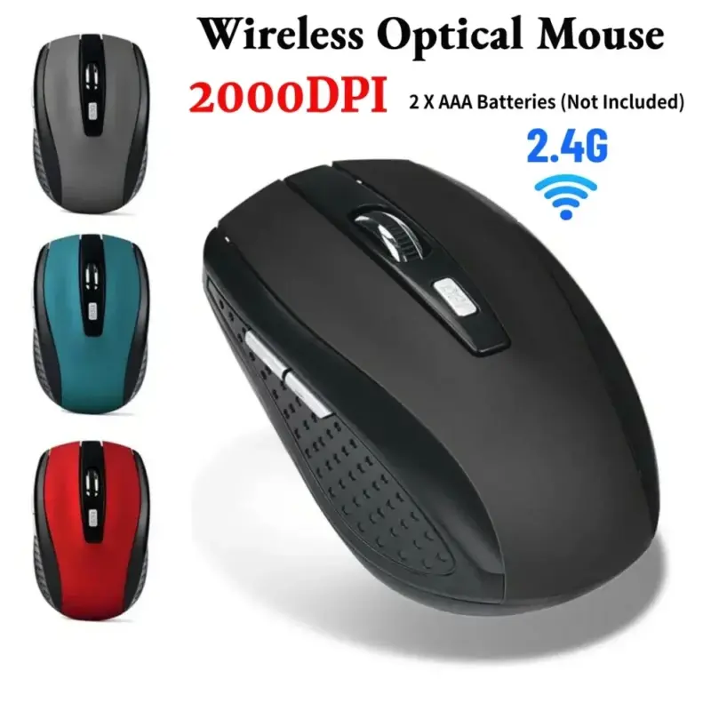 Computer Mouse Wireless USB Adjustable Gamer Gaming 6 Button Optical 2.4 USB Receiver for Computer PC Accessories - Image 6