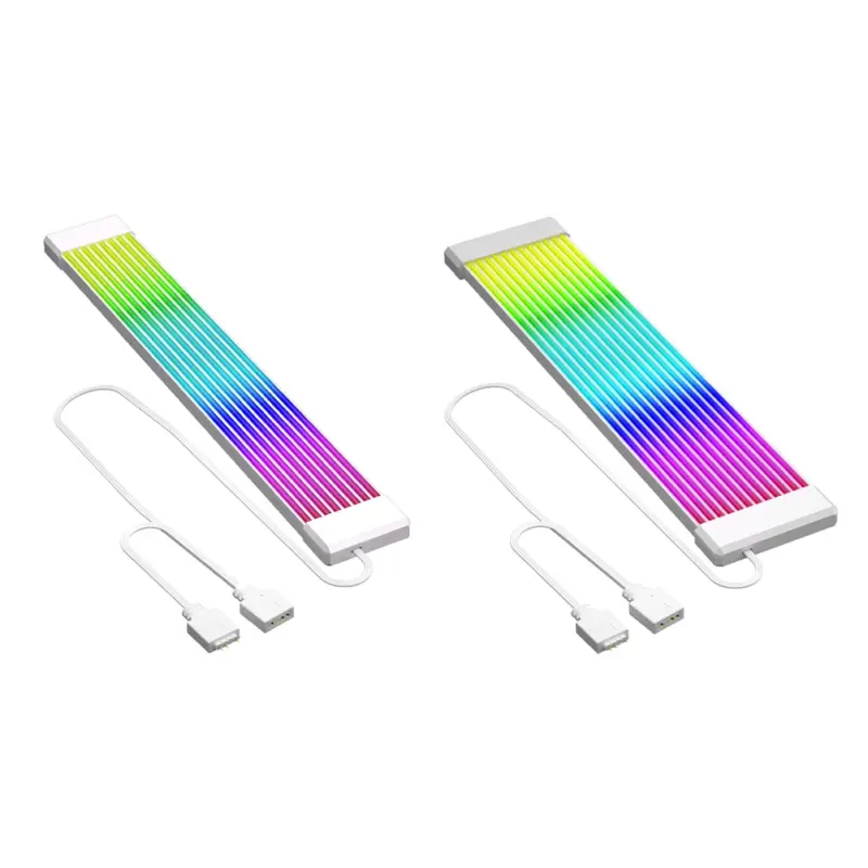 5V 3Pin PC RGB GPU Cable 8/24PIN Motherboard Power Extension Cable Flexible LED Strip Light DIY Kit for Computer Power Supply - Image 3