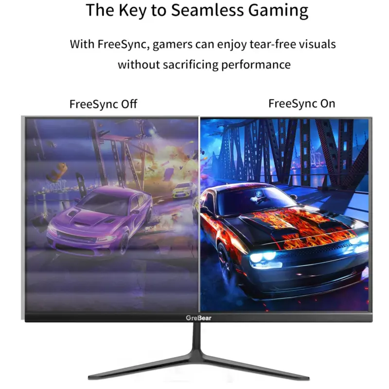 GreBear IPS Computer Monitor 24 Inch, FHD 1080p PC Monitor 5ms(GTG) 99% sRGB,Ultra Slim, LED Low Blue Light An - Image 11