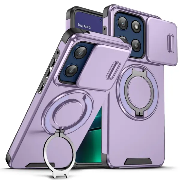 Shockproof Car Mount Magnetic Stand Phone Case For Motorola Moto G Stylus Power Play Pure 5G 2025 2024 2023 Ring Kickstand Cover