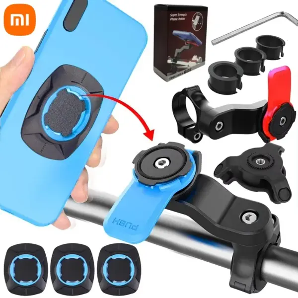 Xiaomi Motorcycle Bike Phone Holder LOCK Shock Absorber Phone Bracket Vibration Damper Self Lock MTB Handlebar Holder 2025