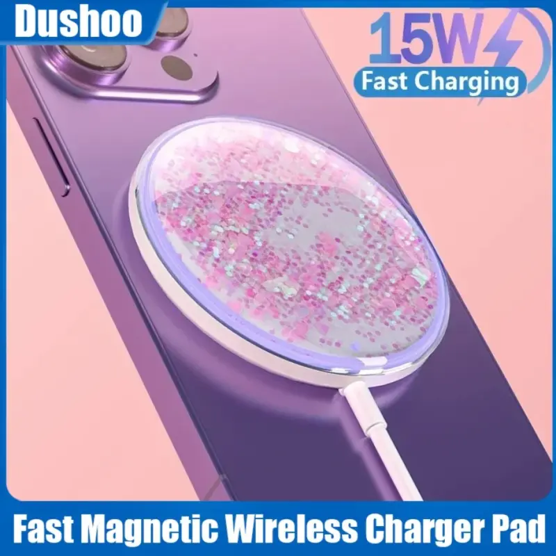 2025 New Magnetic Wireless Charger 15W Fast Wireless Charging Pad for iPhone 16 15 14 13 12 Pro Mini Plus Pro Max Samsung S25*