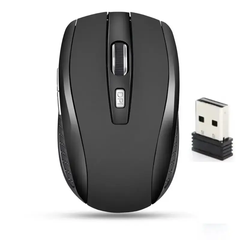 Computer Mouse Wireless USB Adjustable Gamer Gaming 6 Button Optical 2.4 USB Receiver for Computer PC Accessories