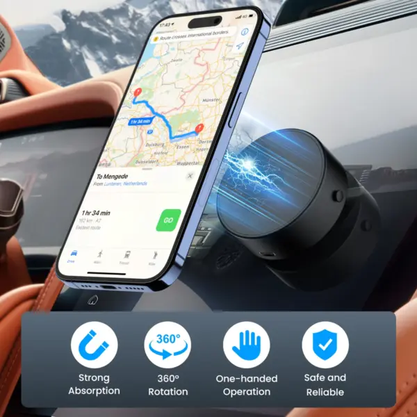 2025 Vacuum Magnetic Car Phone Suction Cup Kitchen Gym Bath Mount For Iphone 16 15 14 13 12 Pro Max Samsung S25