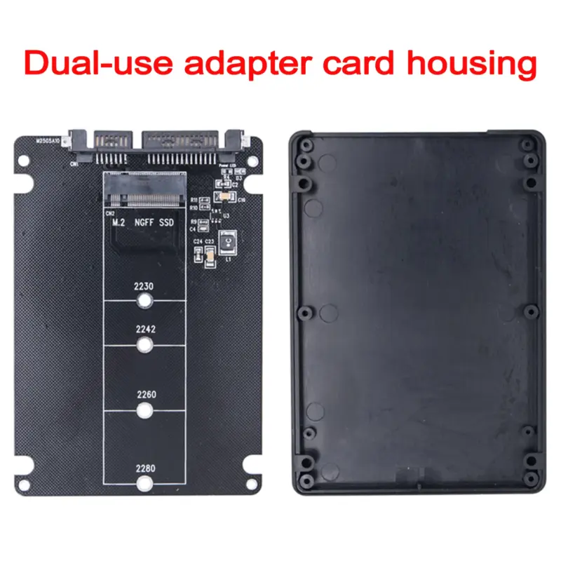M.2 NGFF SSD To SATA3 Adapter Card 6Gbps Converter Adapter Card Dual-Use M.2 NGFF To SATA3.0 Adapter Card for PC